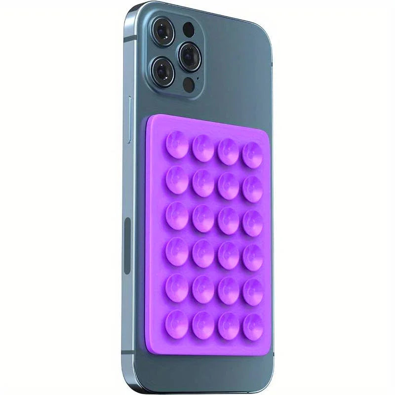Stick it. Hold it. Stream anywhere.  Suction Phone Mat grips any surface—NO tools, NO slips, just HANDS-FREE ease.