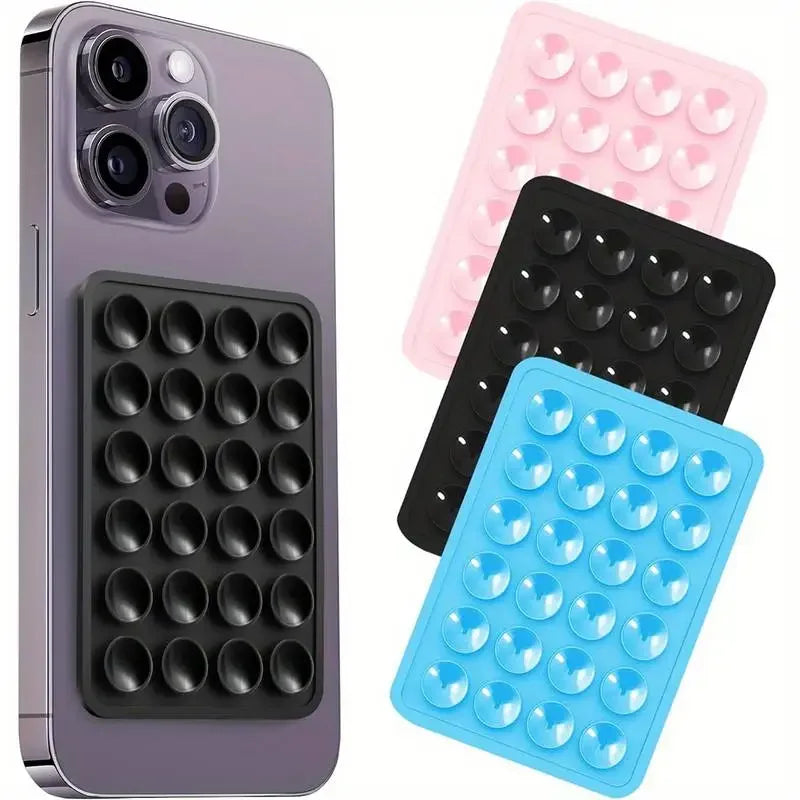 Stick it. Hold it. Stream anywhere.  Suction Phone Mat grips any surface—NO tools, NO slips, just HANDS-FREE ease.