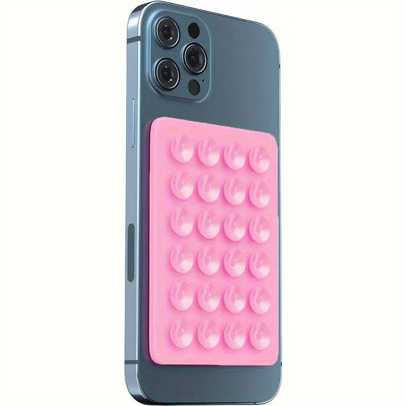 Stick it. Hold it. Stream anywhere.  Suction Phone Mat grips any surface—NO tools, NO slips, just HANDS-FREE ease.
