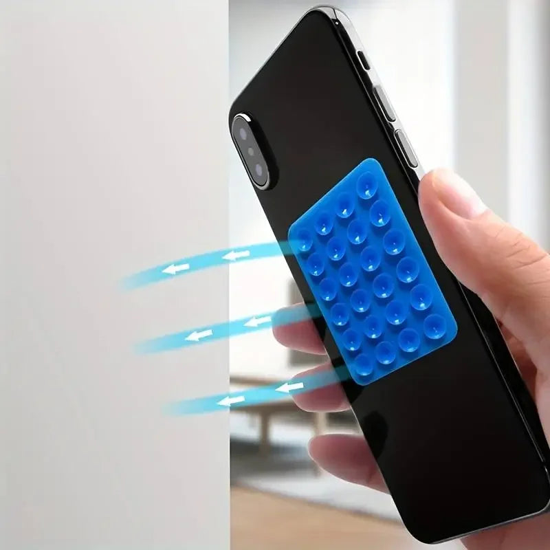 Stick it. Hold it. Stream anywhere.  Suction Phone Mat grips any surface—NO tools, NO slips, just HANDS-FREE ease.